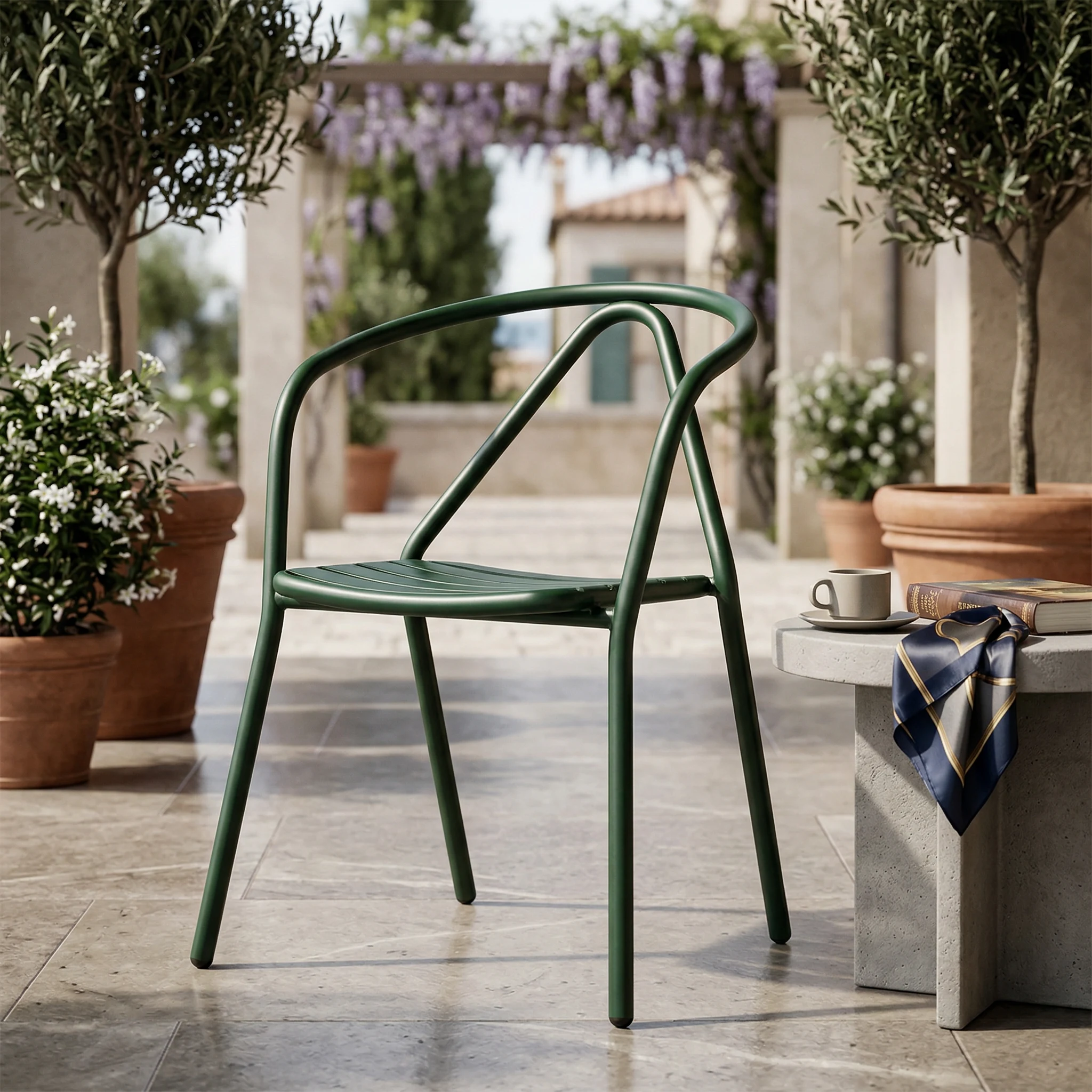 Aluminium armchairs Trimar